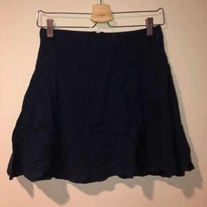 simple navy blue circle skirt